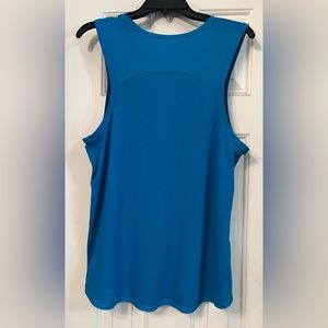 Blue workout shirt
